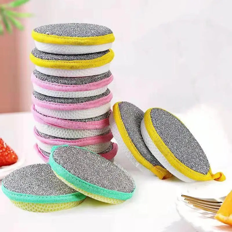 Reusable Double-Sided Dishwashing Sponges