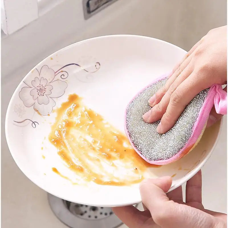 Reusable Double-Sided Dishwashing Sponges