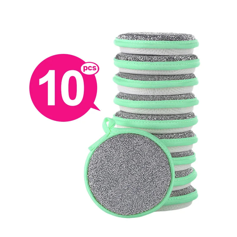 Reusable Double-Sided Dishwashing Sponges