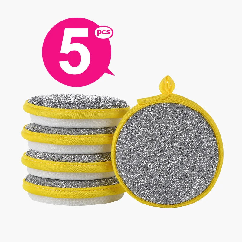 Reusable Double-Sided Dishwashing Sponges