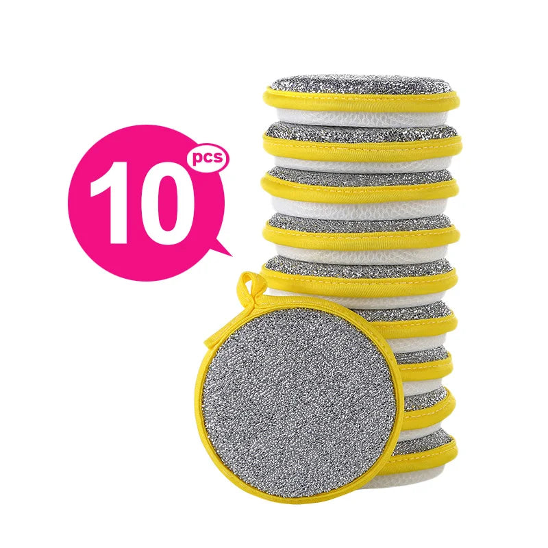 Reusable Double-Sided Dishwashing Sponges