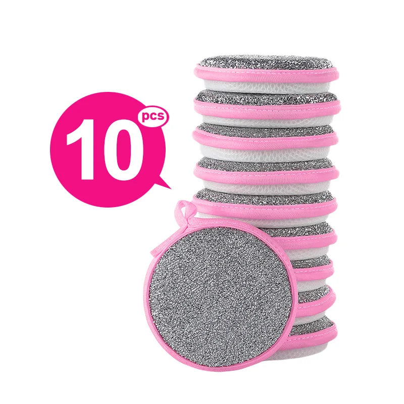 Reusable Double-Sided Dishwashing Sponges