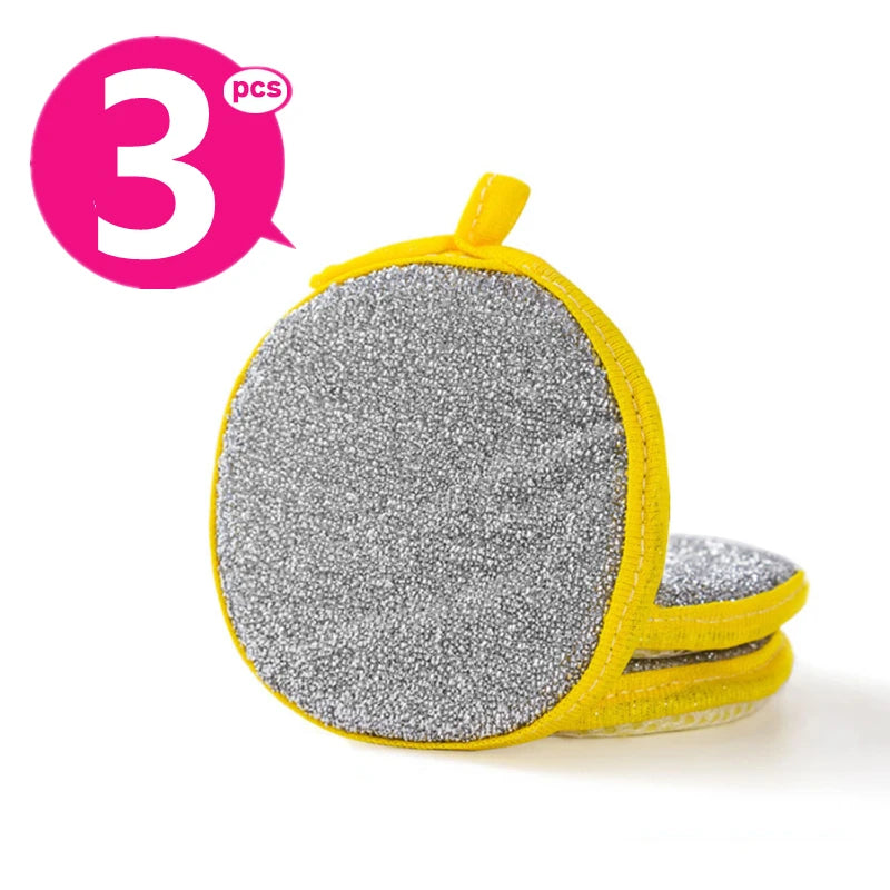 Reusable Double-Sided Dishwashing Sponges